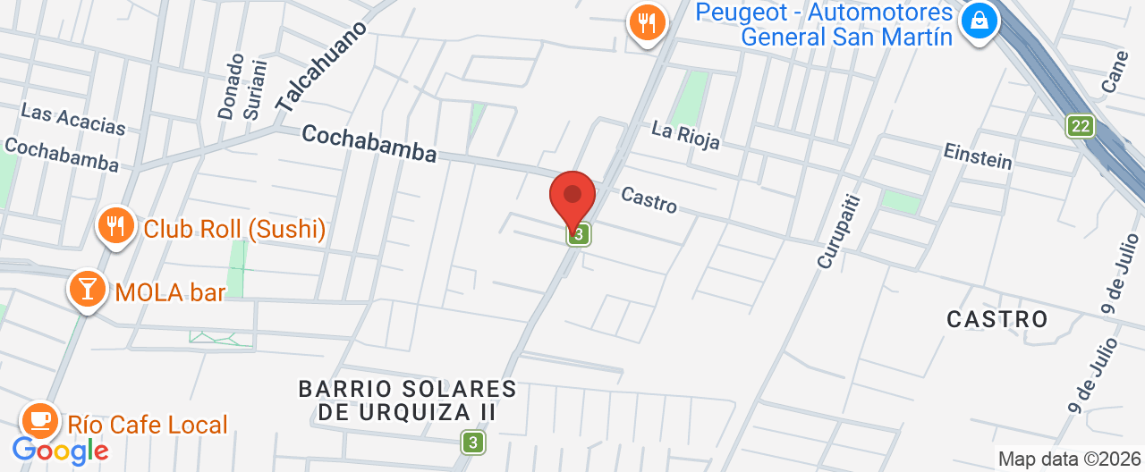 Mapa de la ubicación
