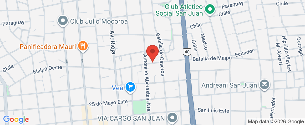 Mapa de la ubicación