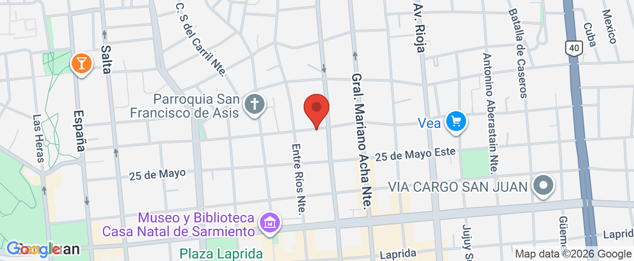 Mapa de la ubicación