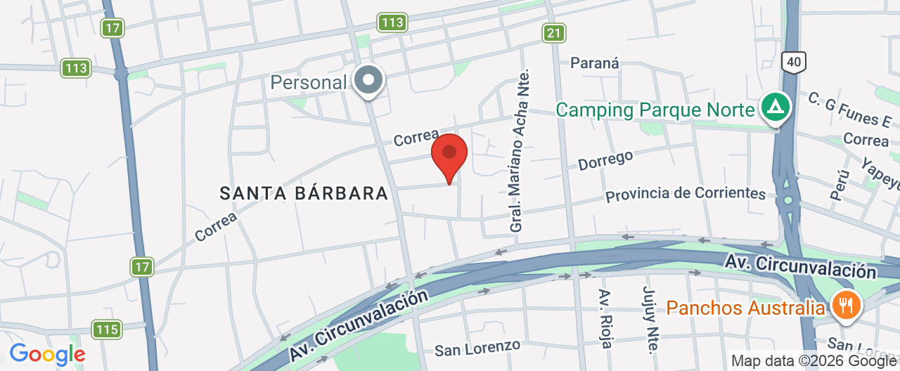 Mapa de la ubicación