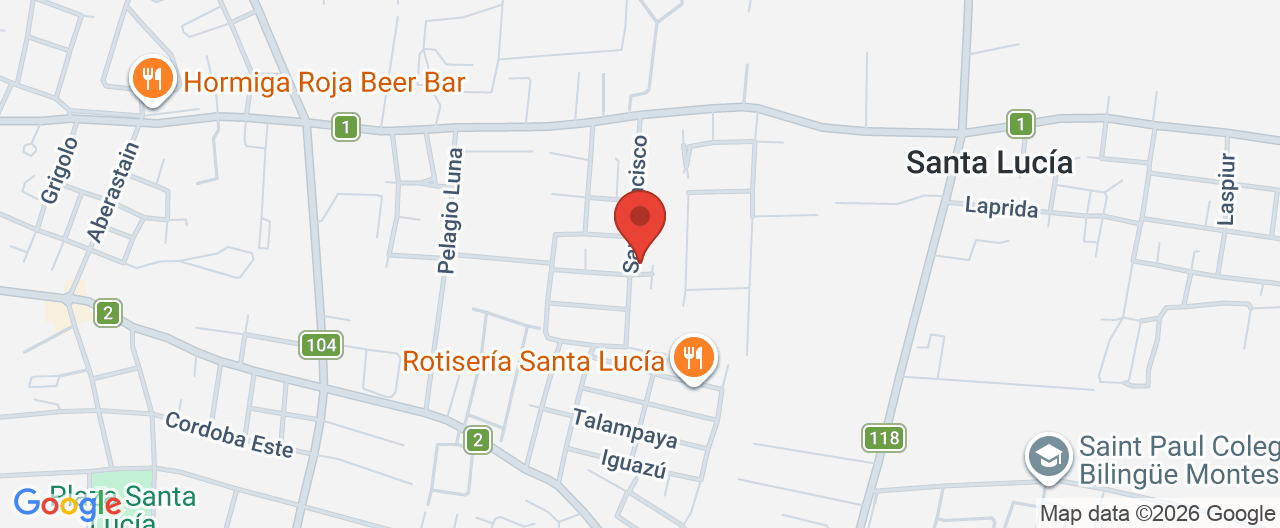 Mapa de la ubicación