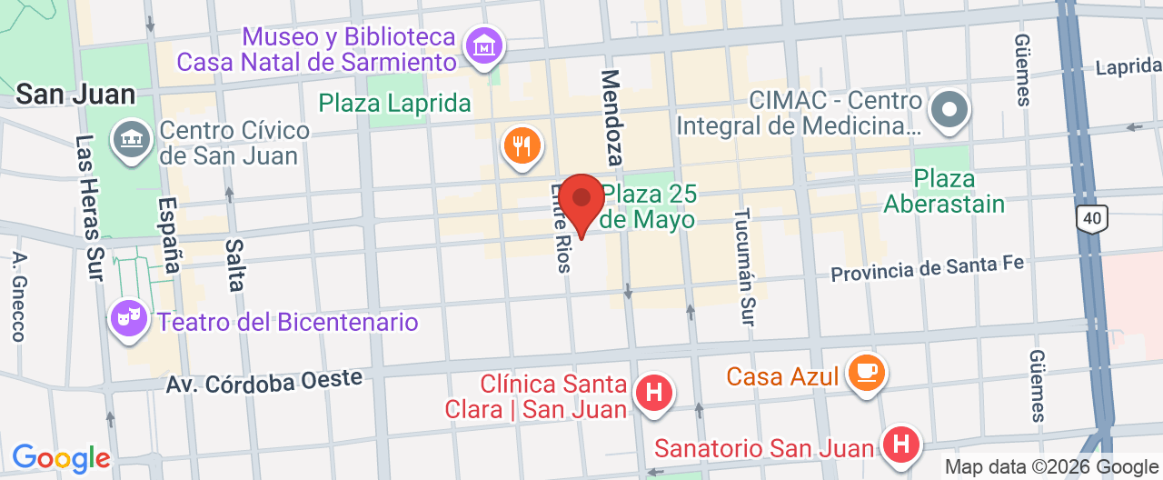Mapa de la ubicación