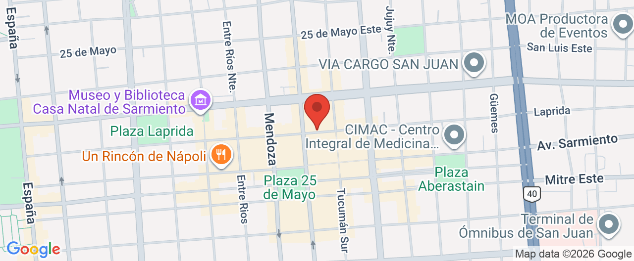 Mapa de la ubicación