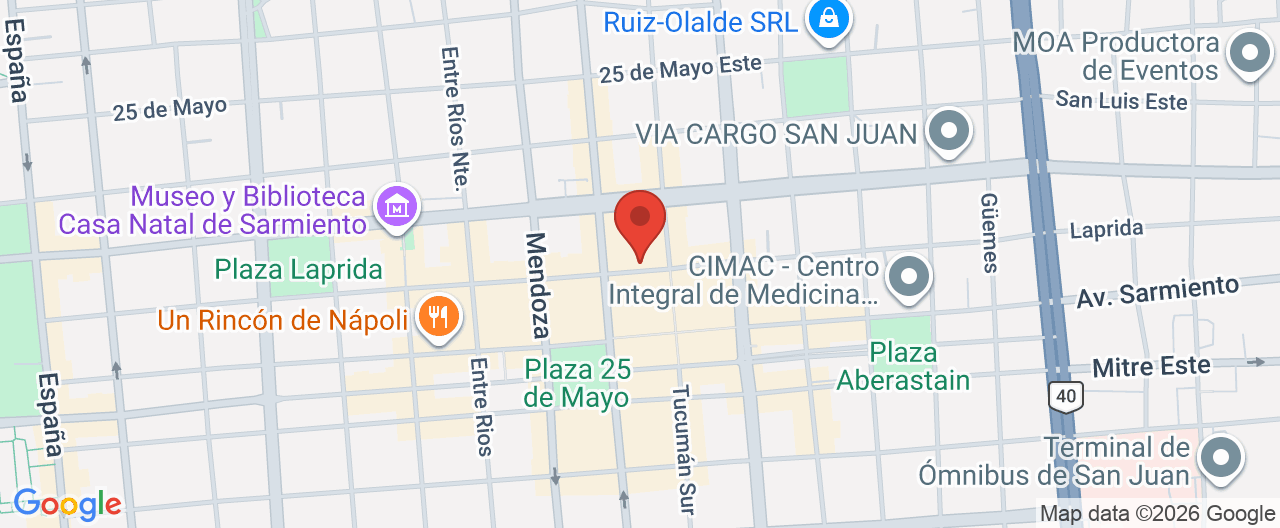 Mapa de la ubicación