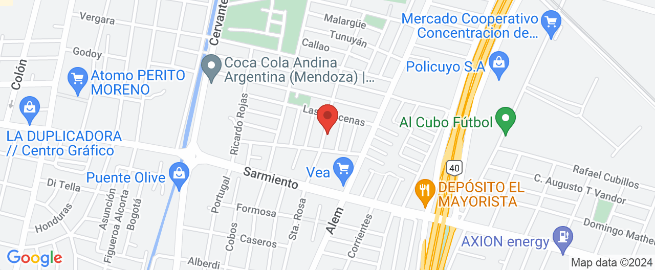 Mapa de la ubicación