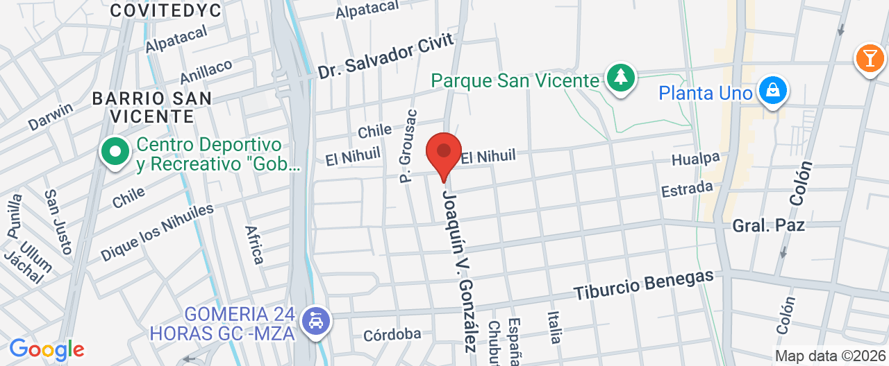 Mapa de la ubicación