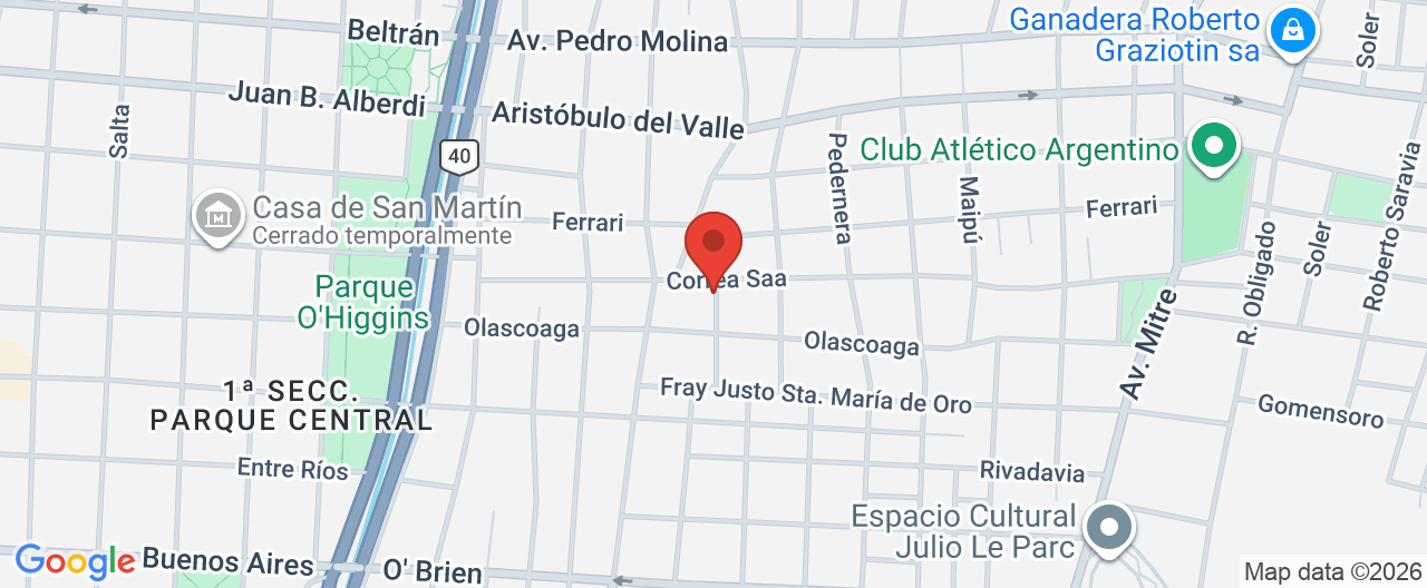 Mapa de la ubicación