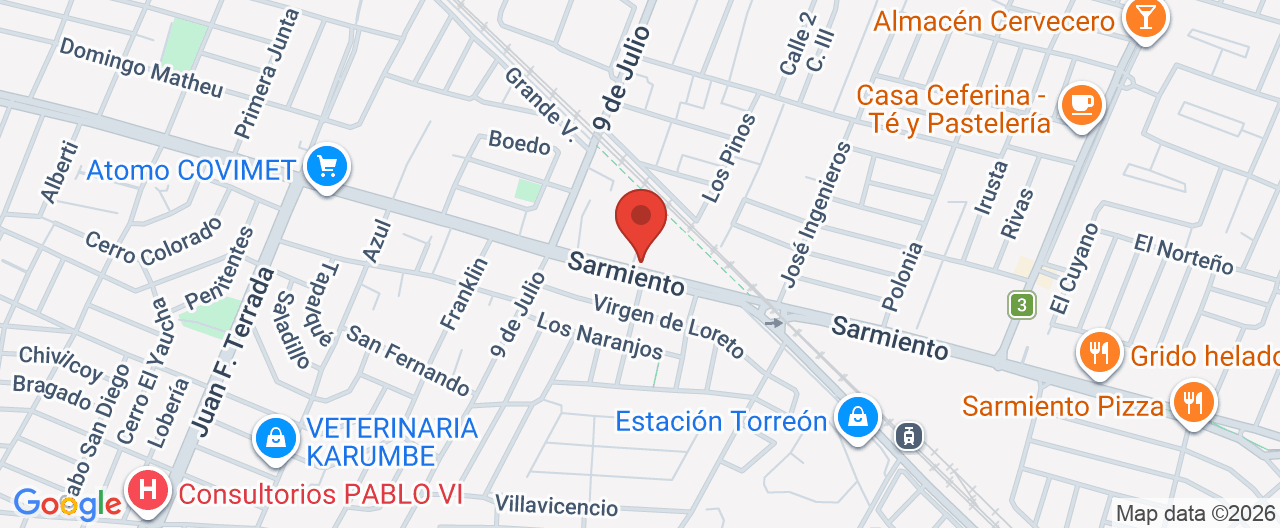 Mapa de la ubicación