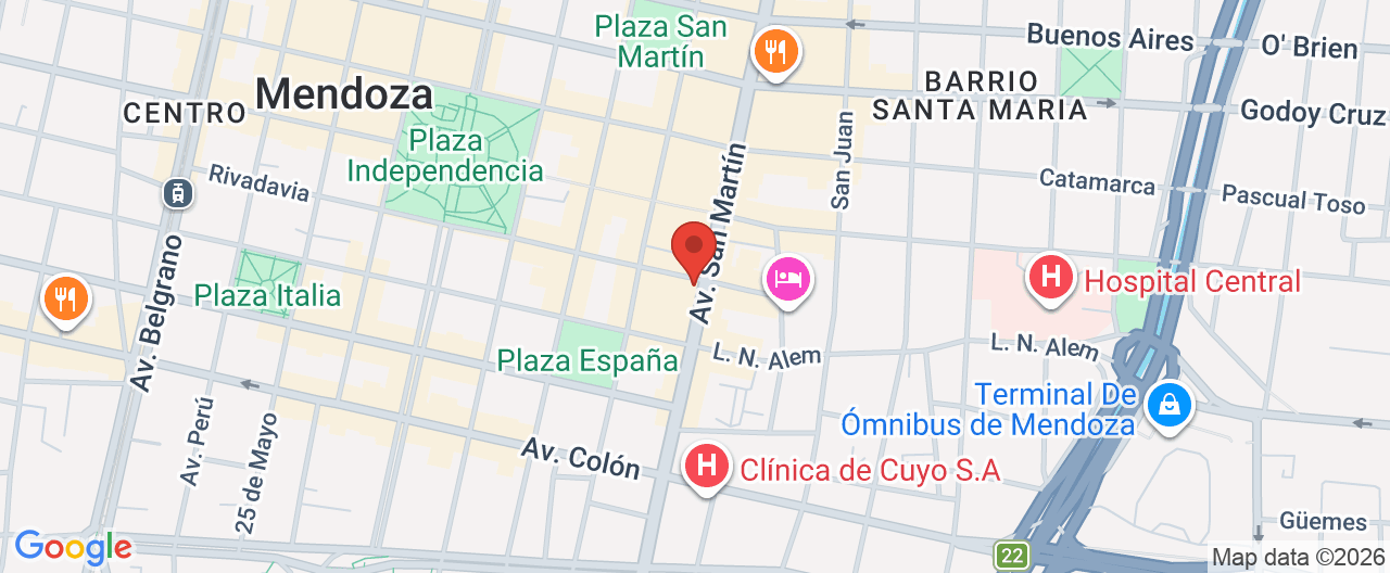 Mapa de la ubicación