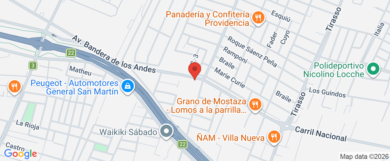 Mapa de la ubicación