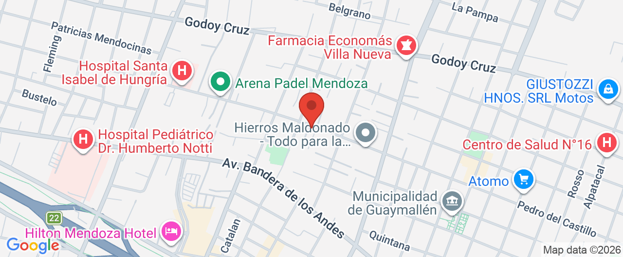 Mapa de la ubicación