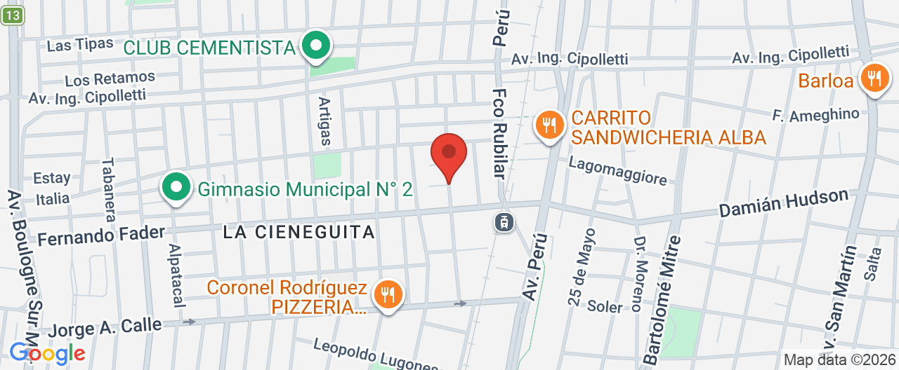 Mapa de la ubicación