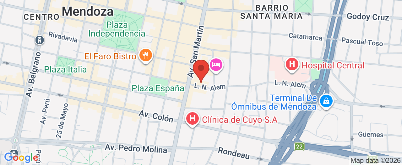 Mapa de la ubicación