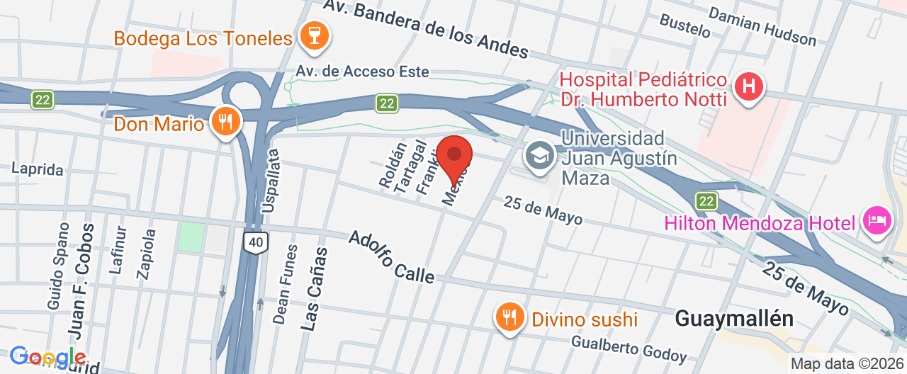 Mapa de la ubicación