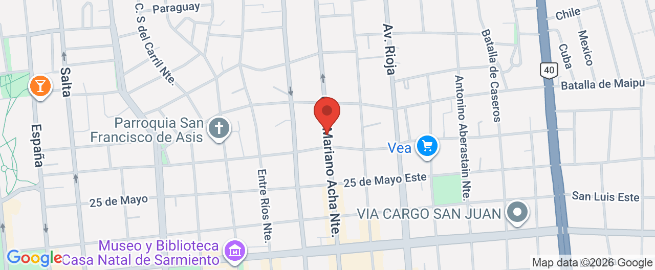 Mapa de la ubicación