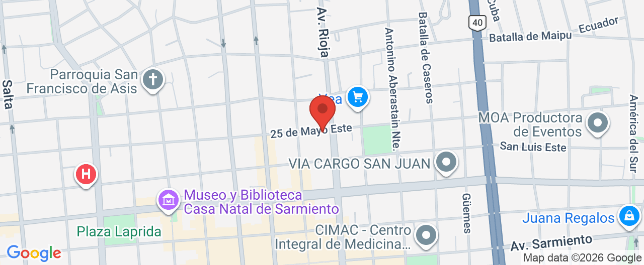 Mapa de la ubicación