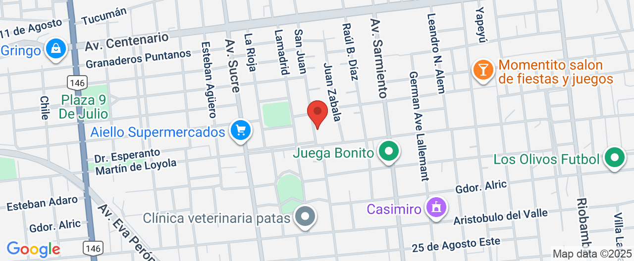 Mapa de la ubicación