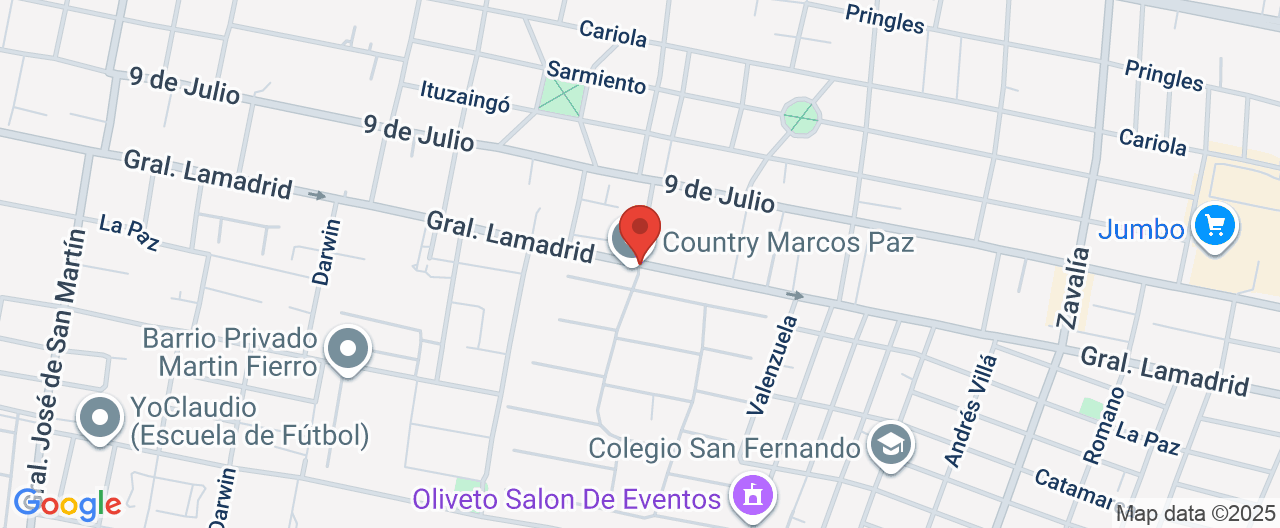 Mapa de la ubicación