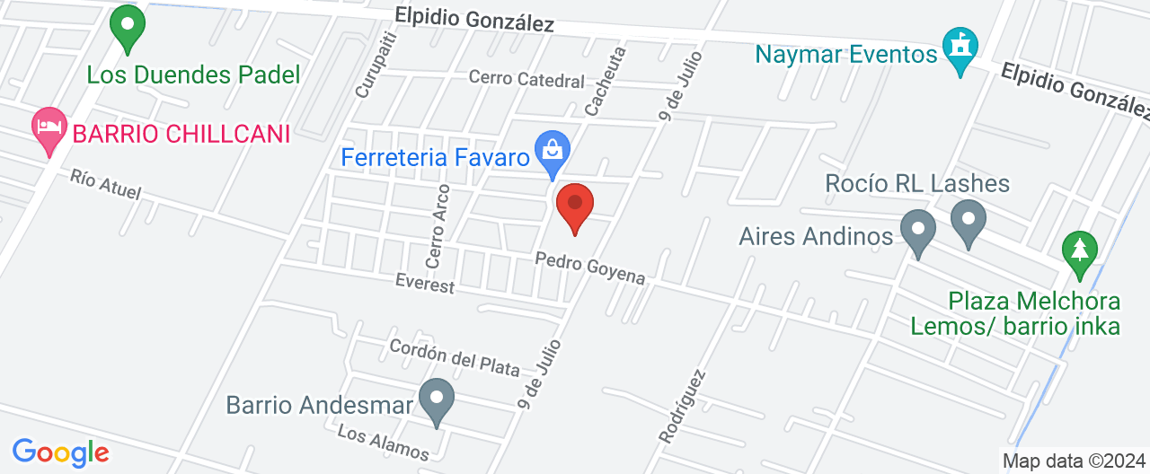 Mapa de la ubicación