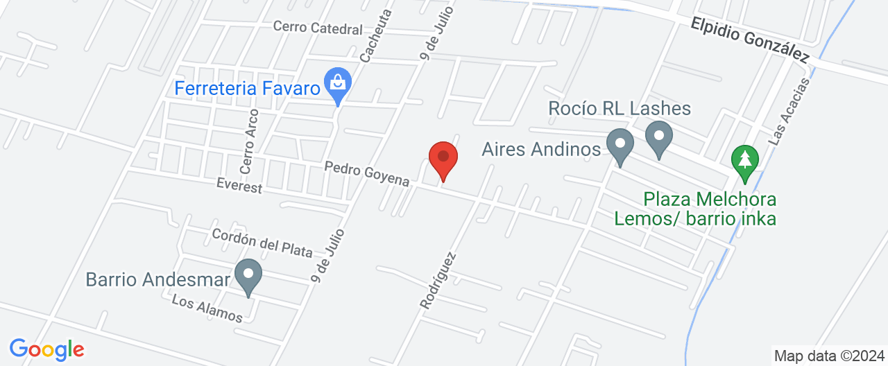 Mapa de la ubicación