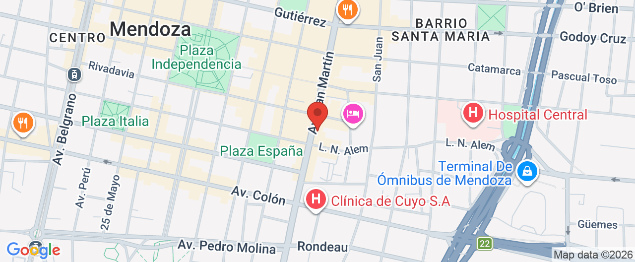 Mapa de la ubicación
