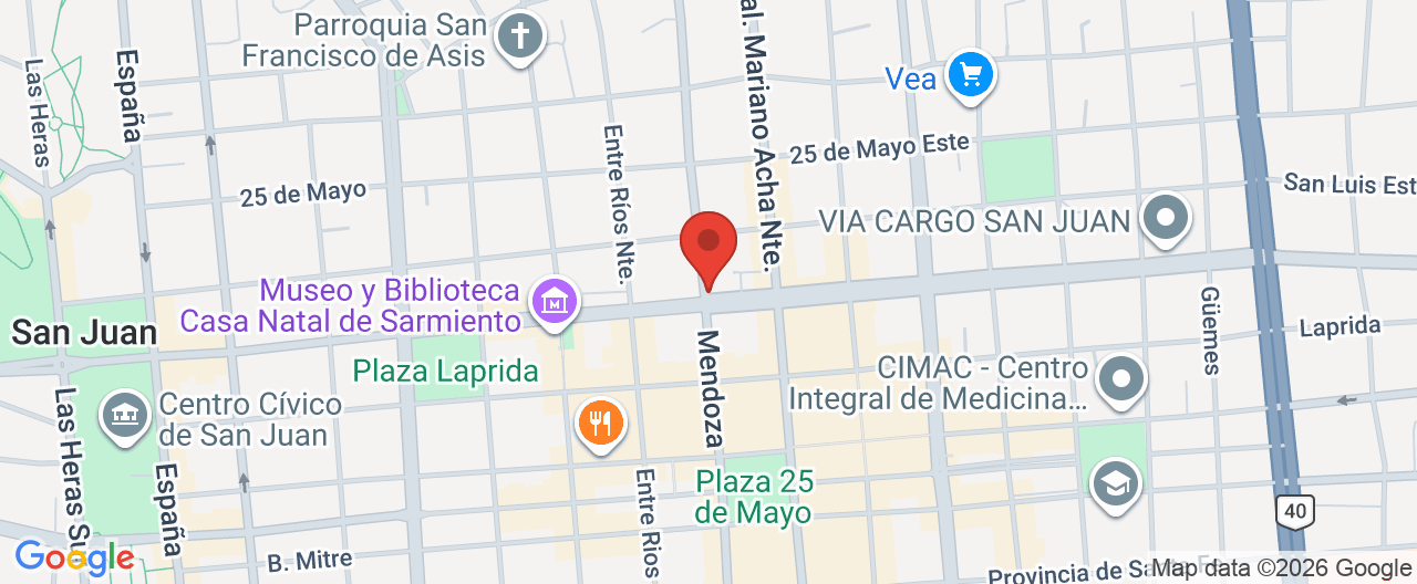 Mapa de la ubicación
