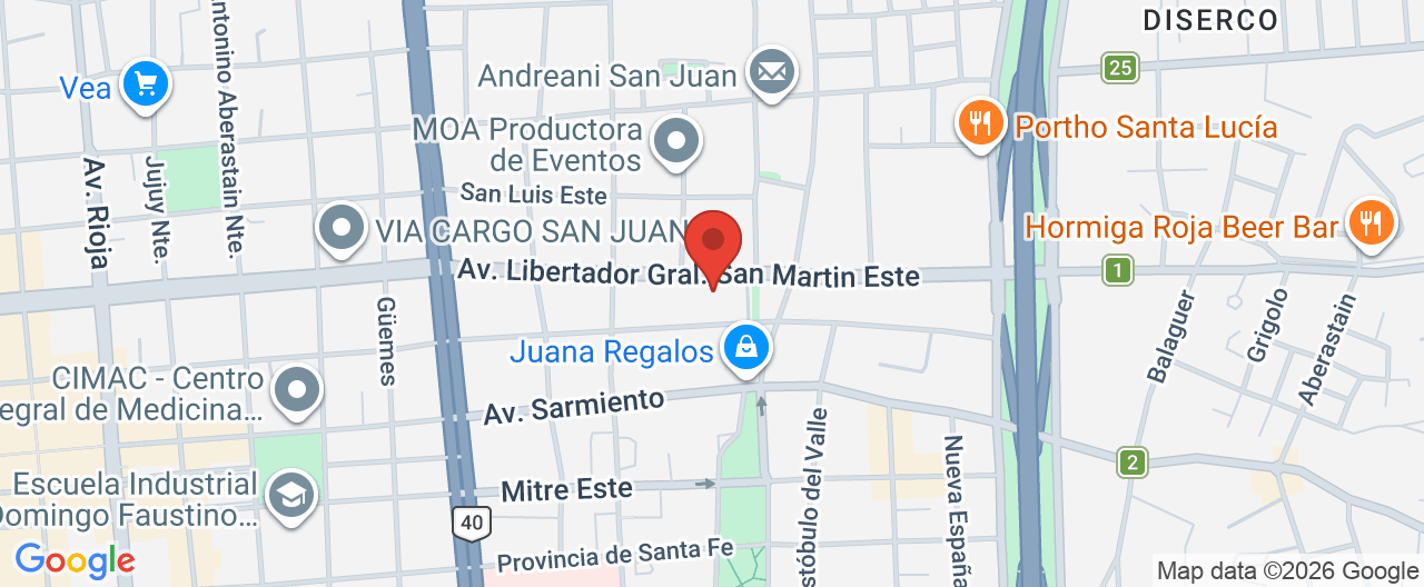 Mapa de la ubicación
