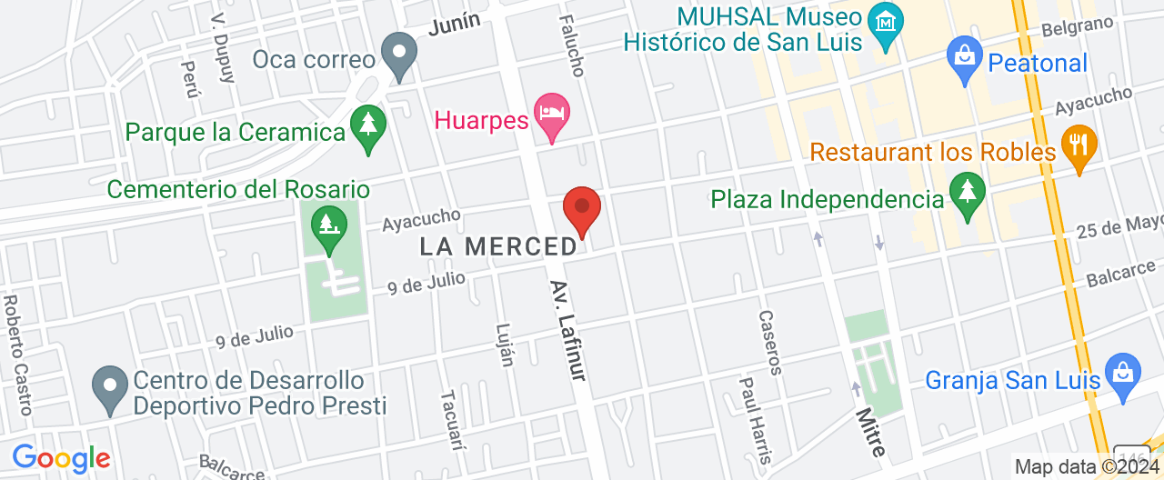 Mapa de la ubicación
