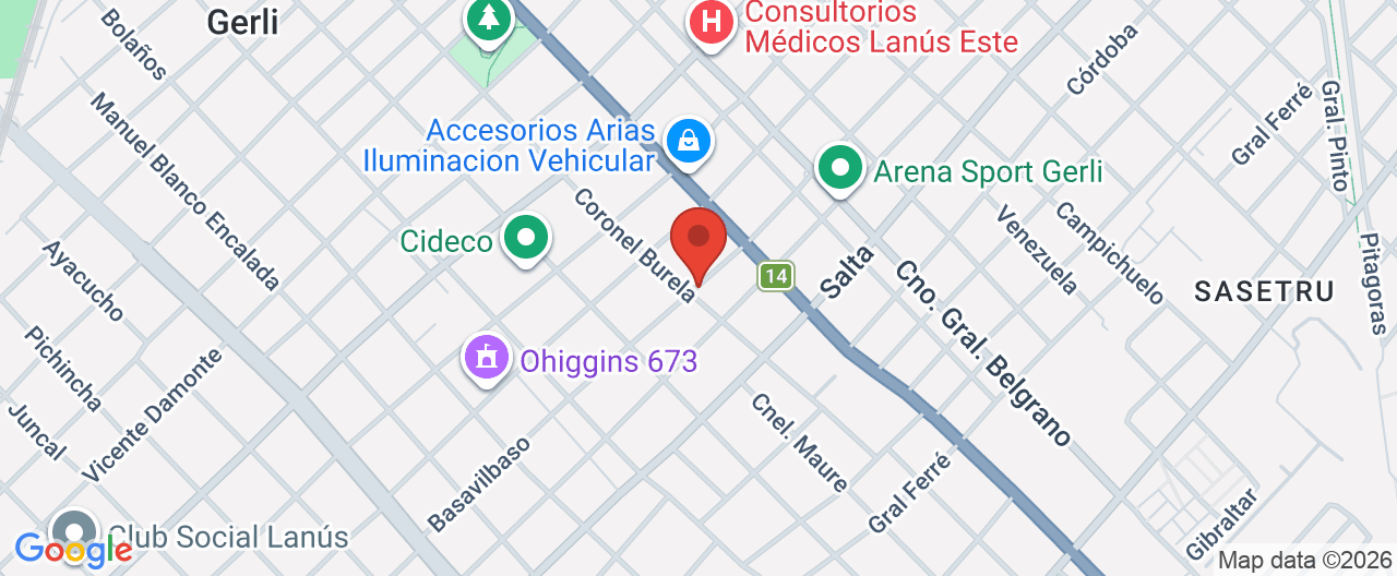 Mapa de la ubicación
