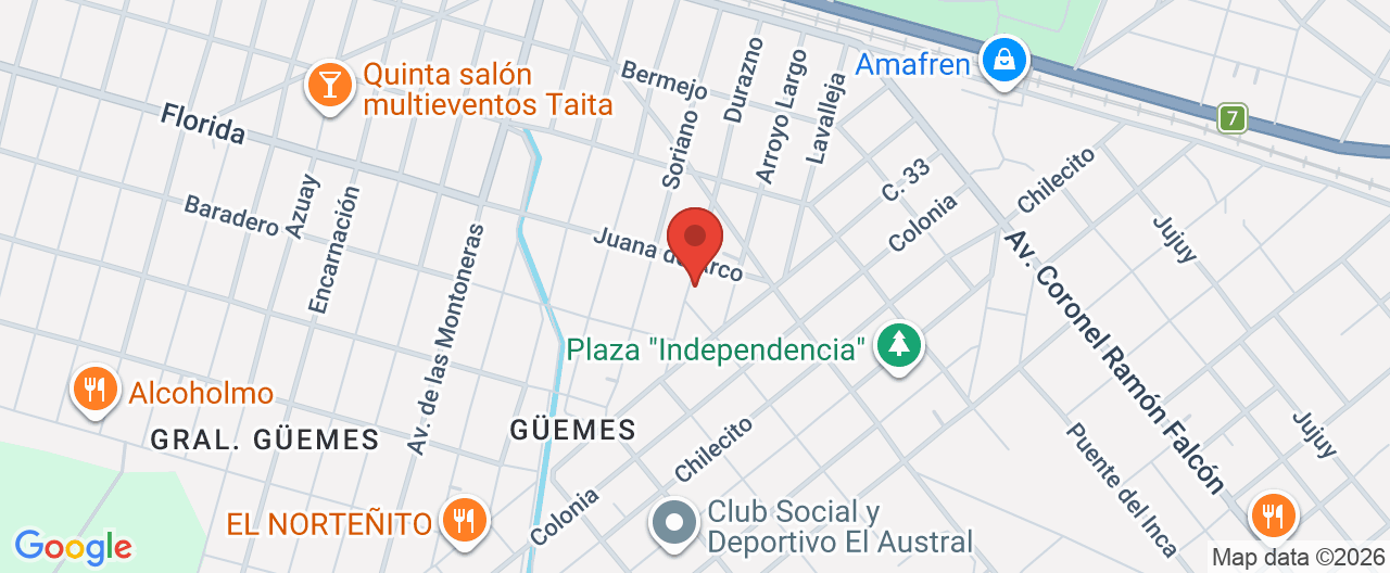 Mapa de la ubicación