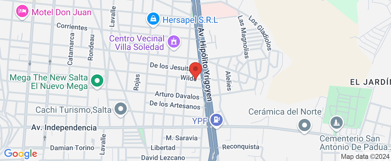 Mapa de la ubicación