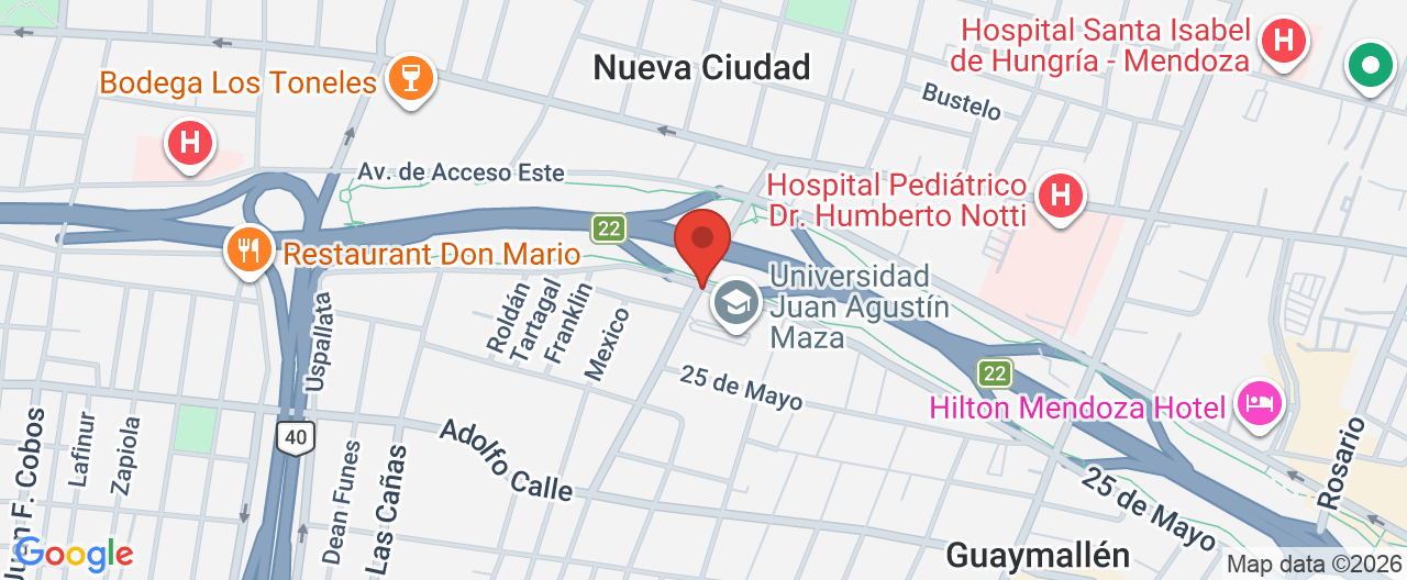 Mapa de la ubicación