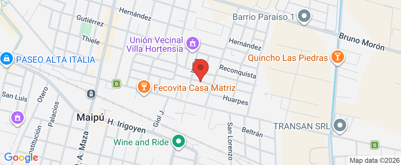 Mapa de la ubicación