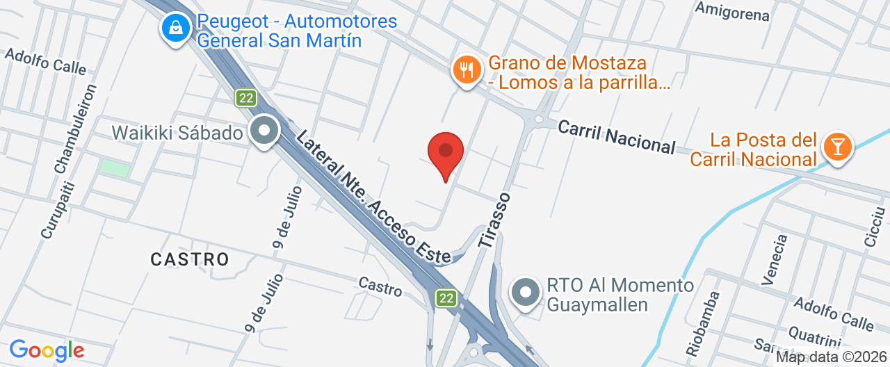 Mapa de la ubicación