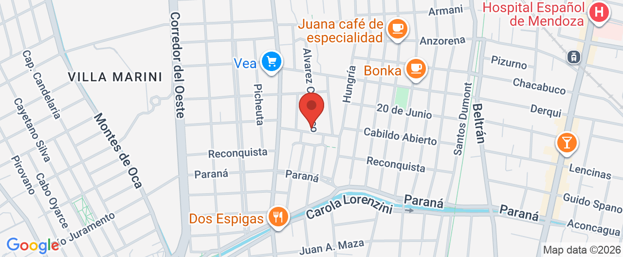 Mapa de la ubicación