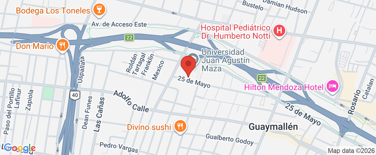 Mapa de la ubicación