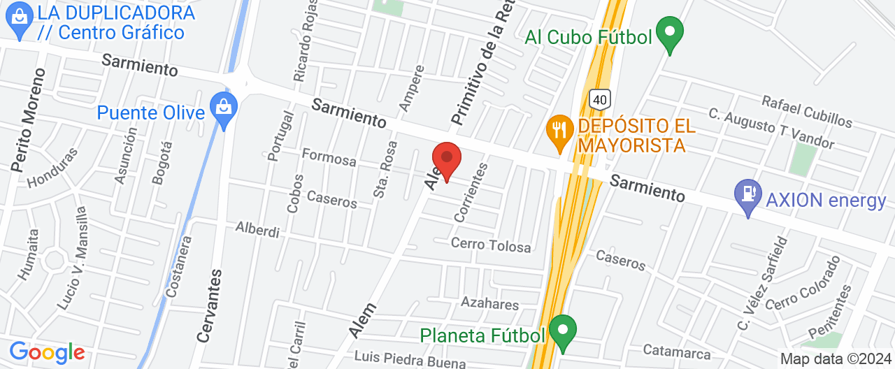 Mapa de la ubicación