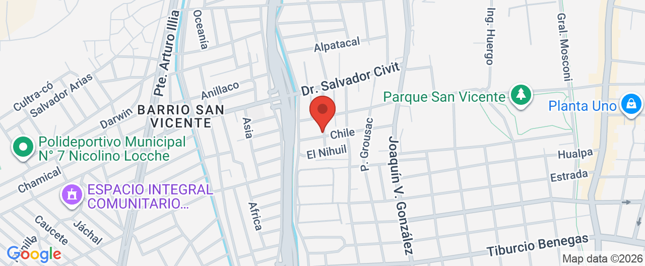 Mapa de la ubicación