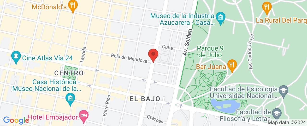 Mapa de la ubicación