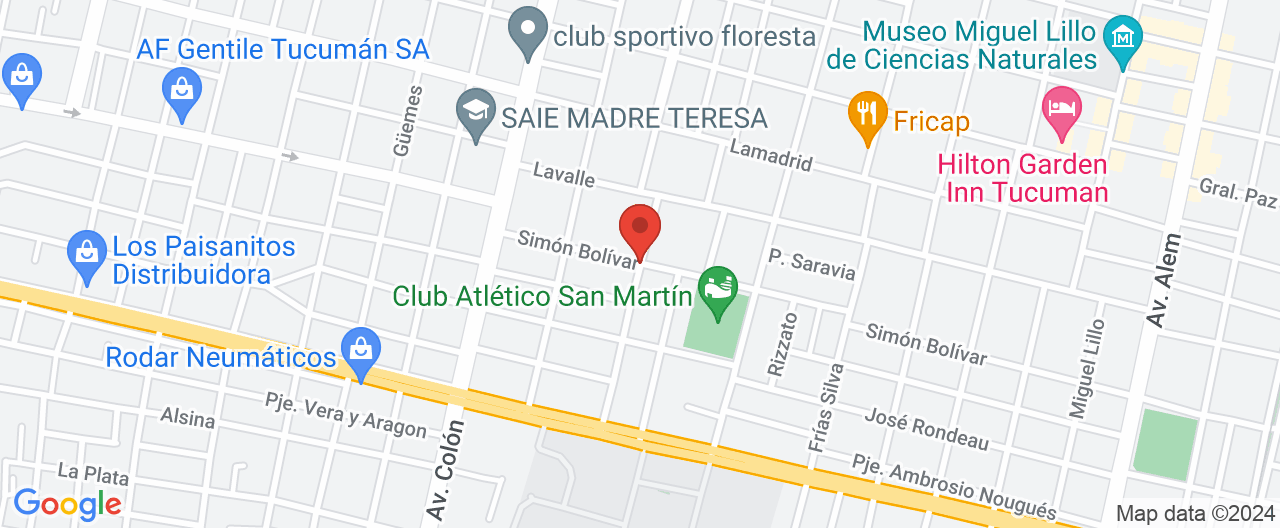 Mapa de la ubicación