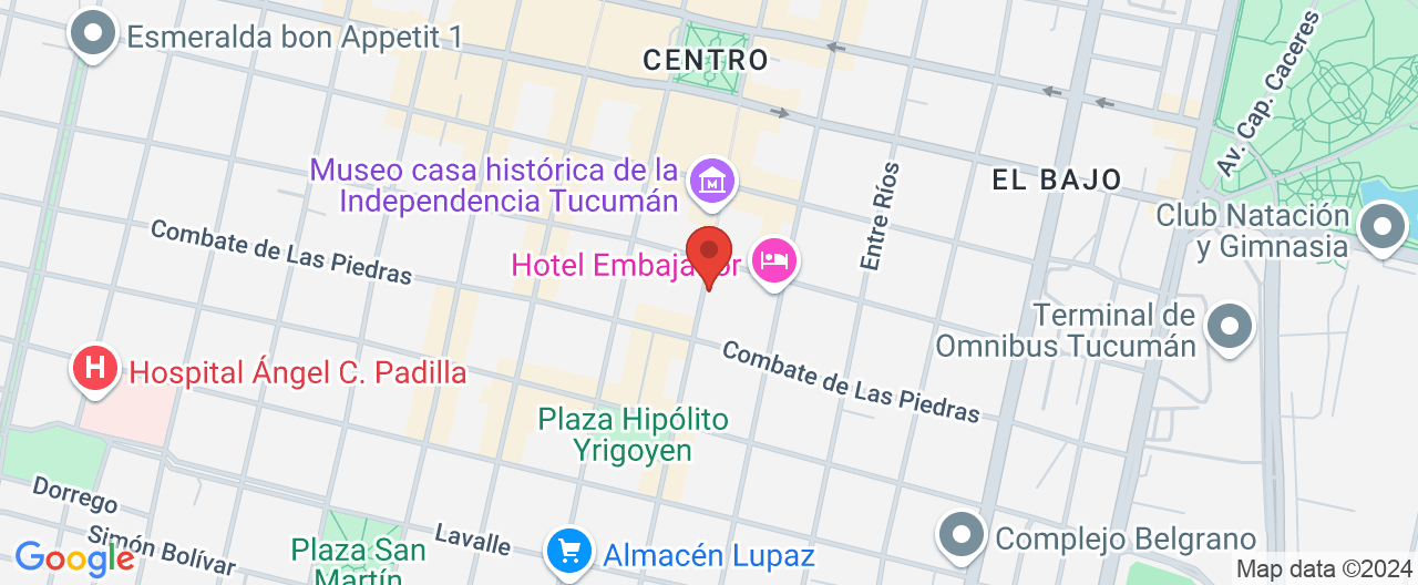 Mapa de la ubicación