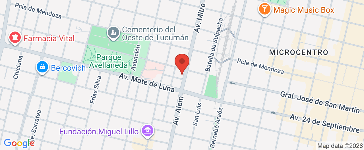 Mapa de la ubicación
