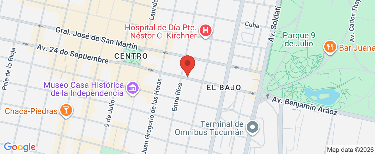 Mapa de la ubicación