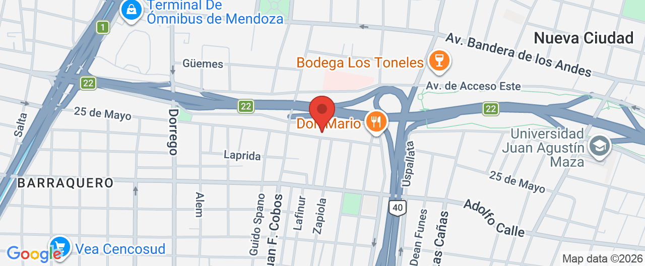 Mapa de la ubicación