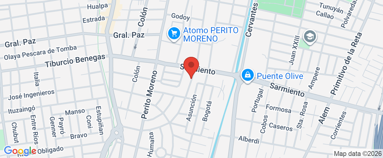 Mapa de la ubicación