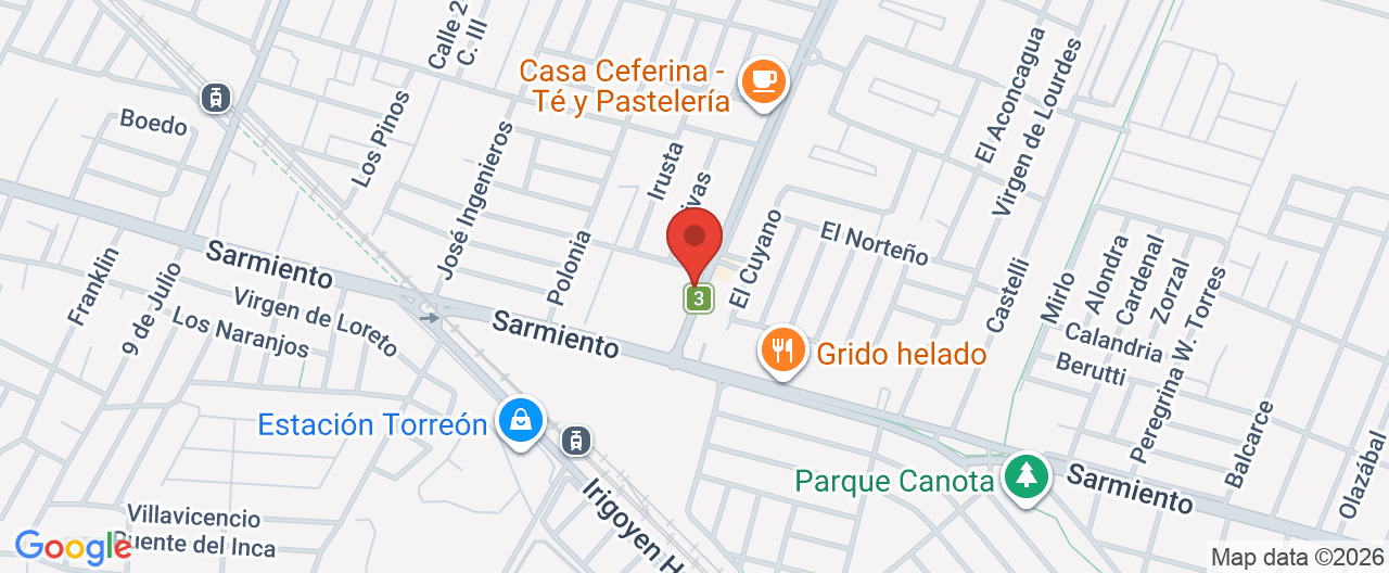 Mapa de la ubicación
