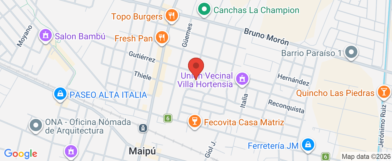 Mapa de la ubicación
