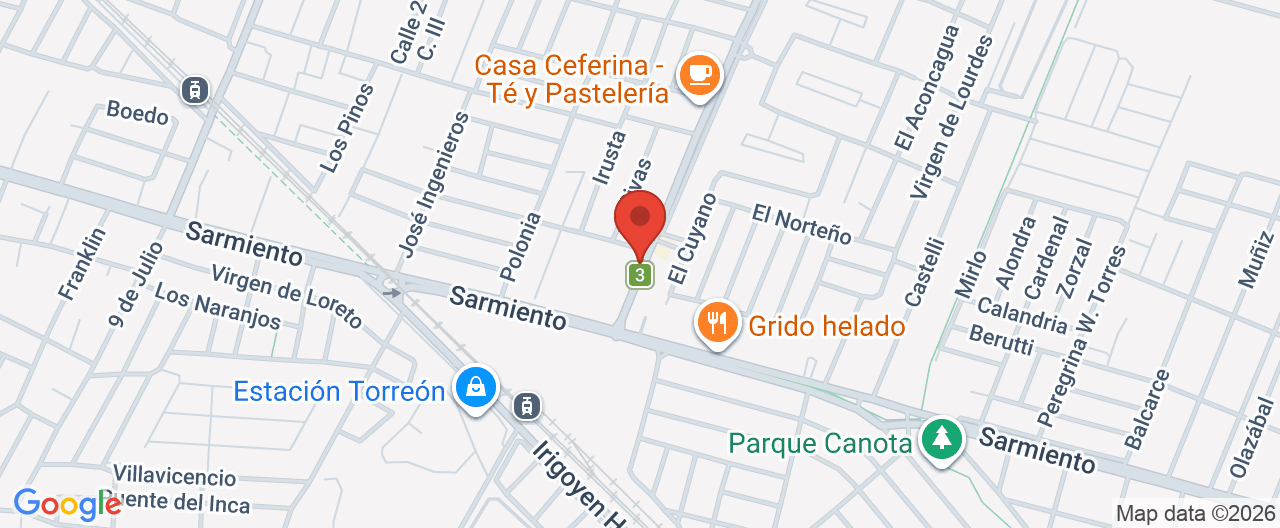 Mapa de la ubicación