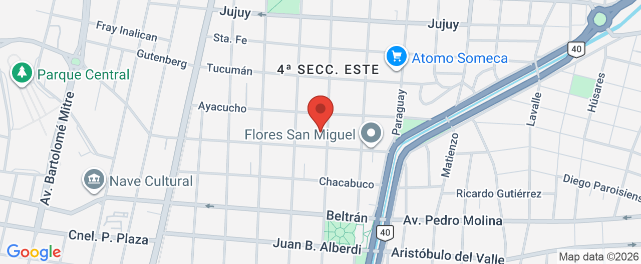 Mapa de la ubicación