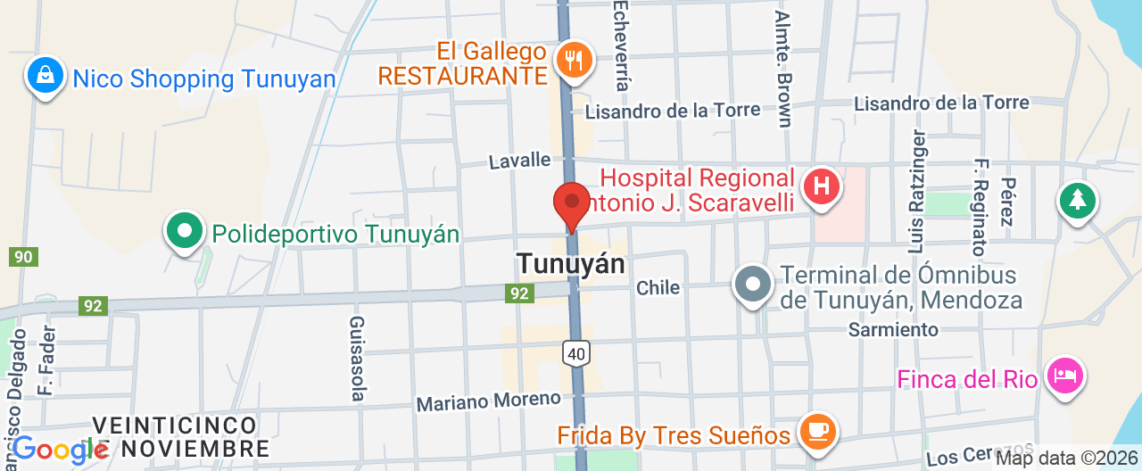 Mapa de la ubicación
